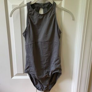 Balera Grey High-Neck Leotard